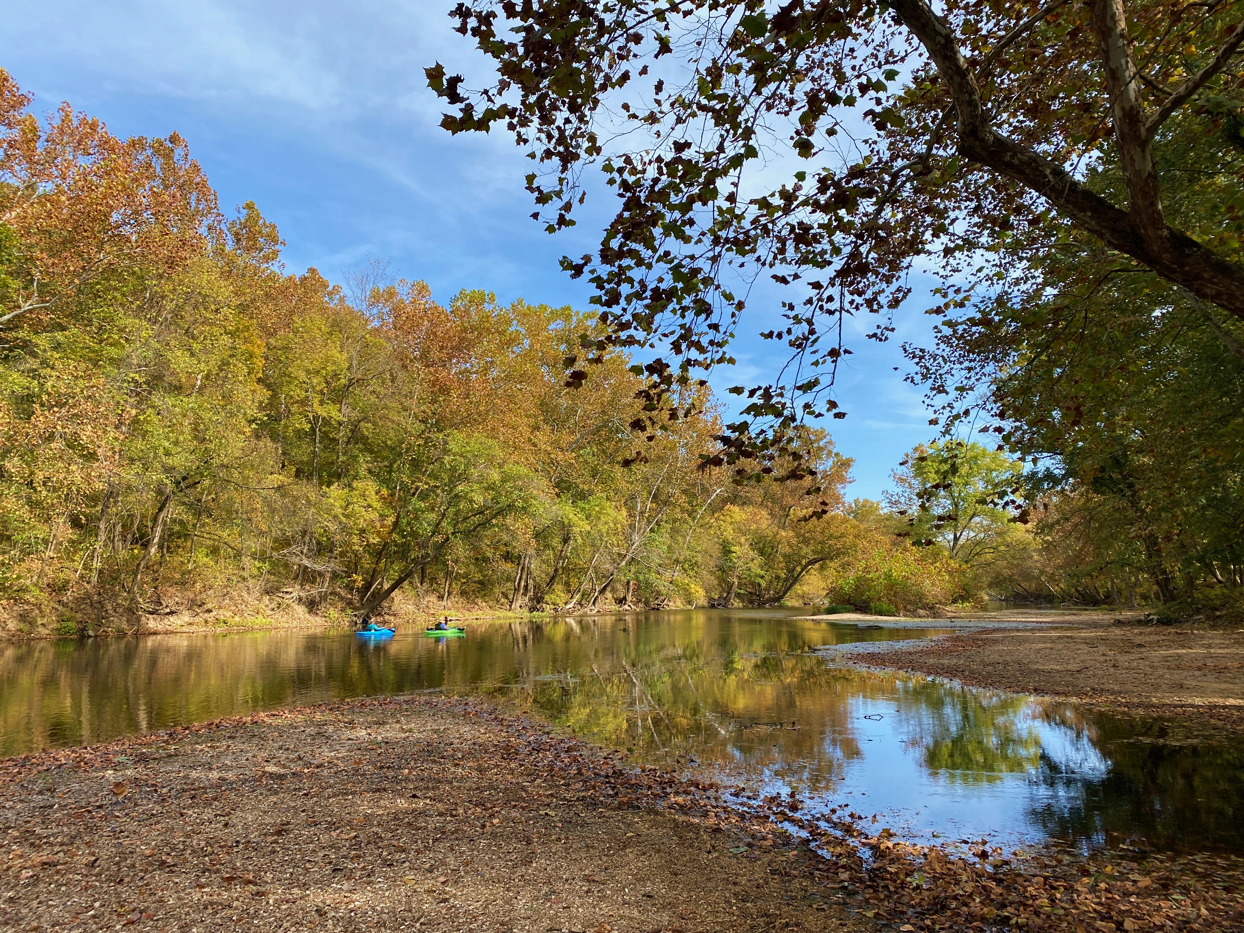 Canoeing in the fall