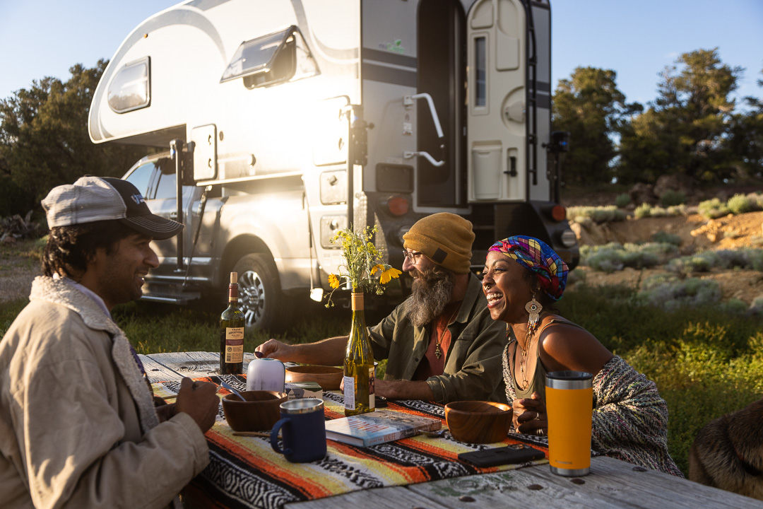Friends Hanging Out at RV