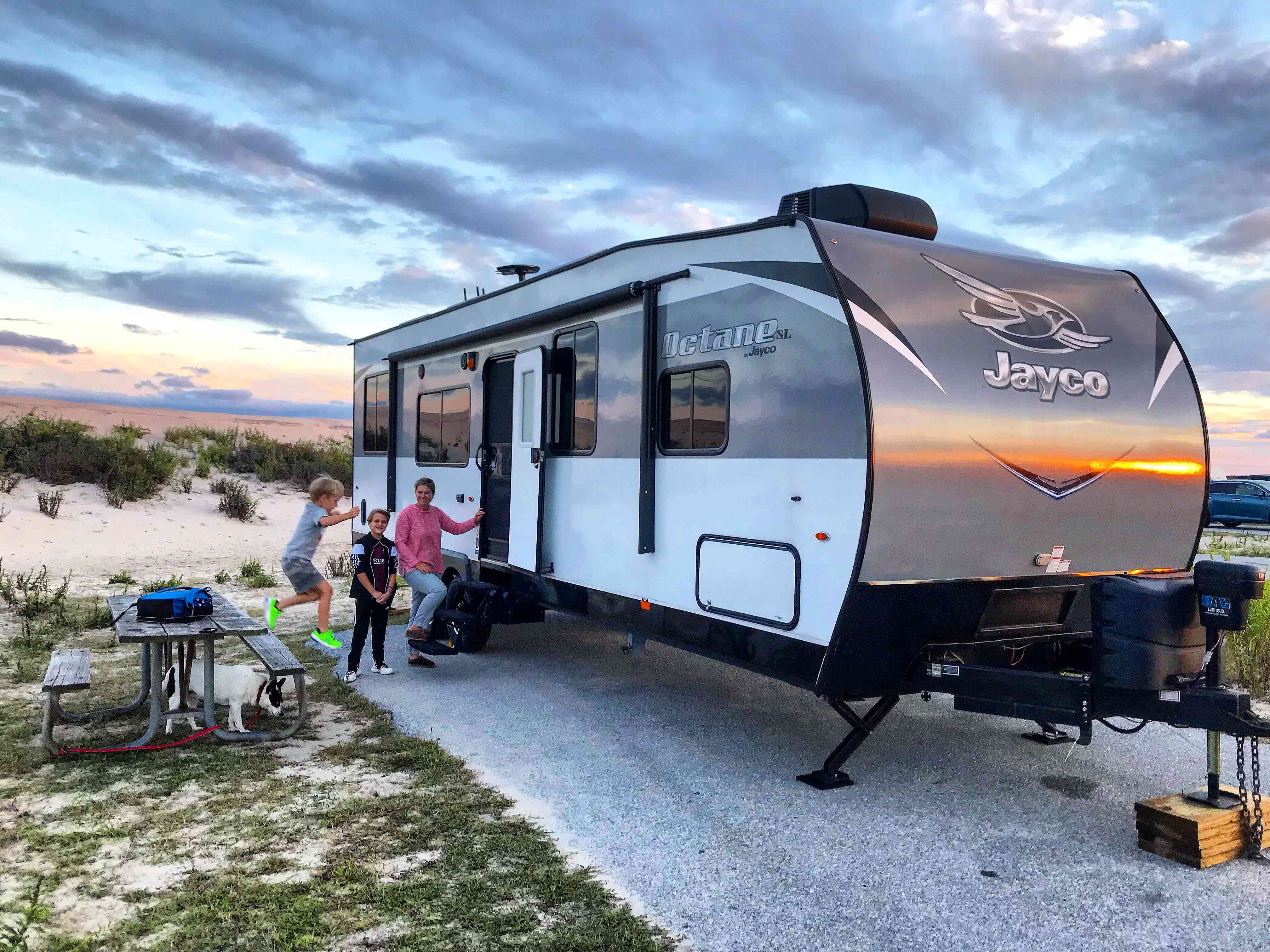 Travel Trailer at campground