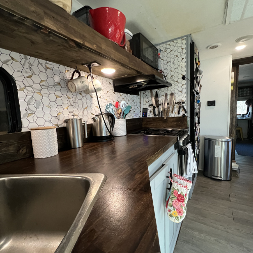 Kitchen fully stocked_