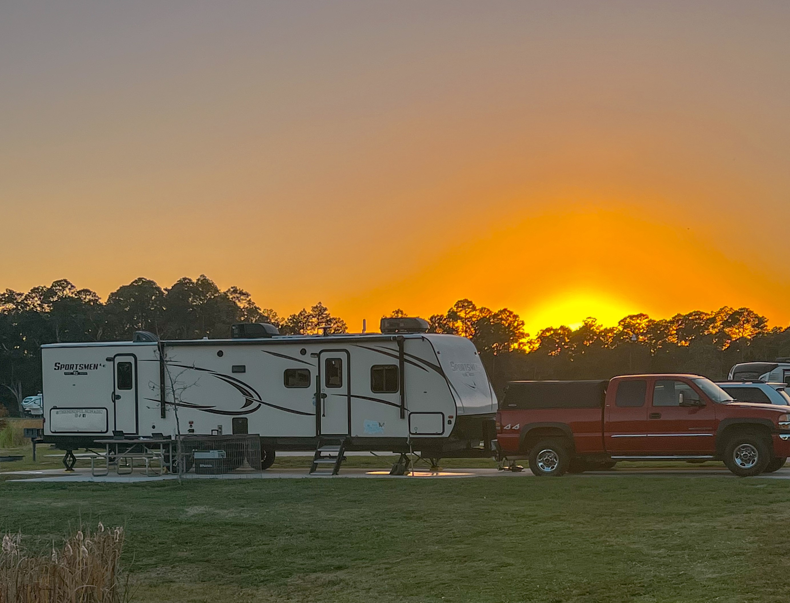 Sunset over the RV