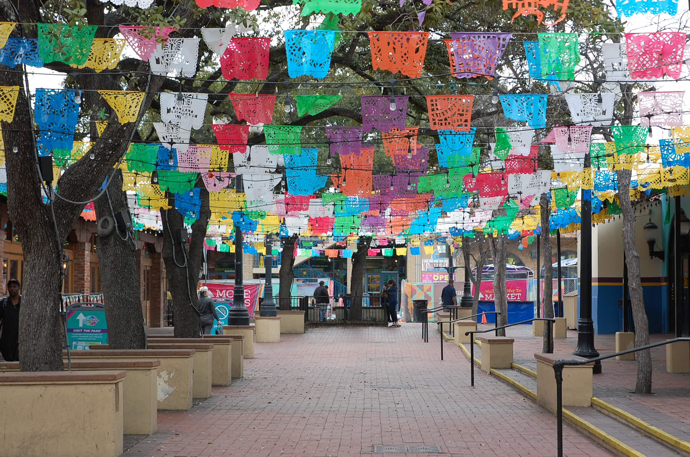 A decorated street