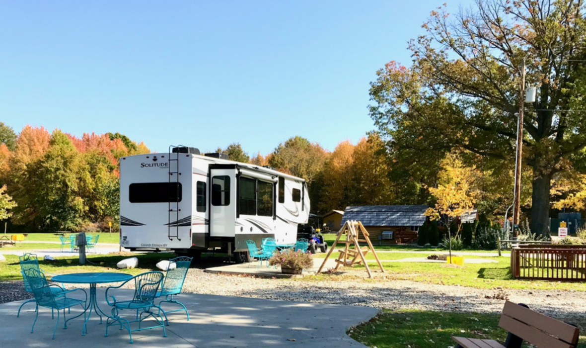 Lake Milton / Berlin Lake KOA campground in Lake Milton, Ohio