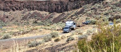 Boondocking in Rocky Landscape