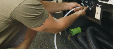 Water line in RV
