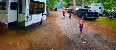 RVs in campground