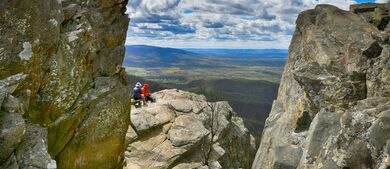 Shenandoah - couple having picnic on rocks