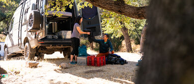 Aaron Mike Unpacking Rv