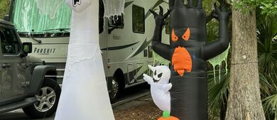 Halloween RV decor