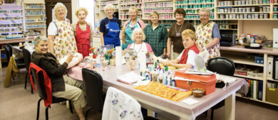 Women at crafts table at Monte Vista RV Resort