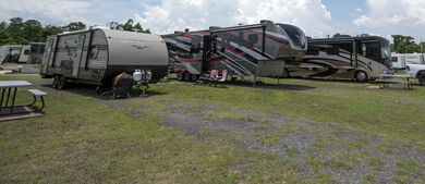 RVs at a campground