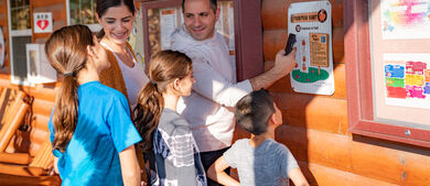 A family at Jellystone park