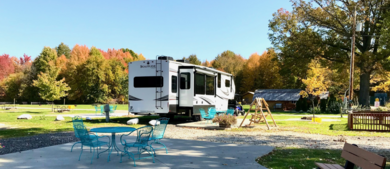 Lake Milton / Berlin Lake KOA campground in Lake Milton, Ohio