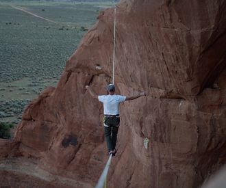Highlining in Moab