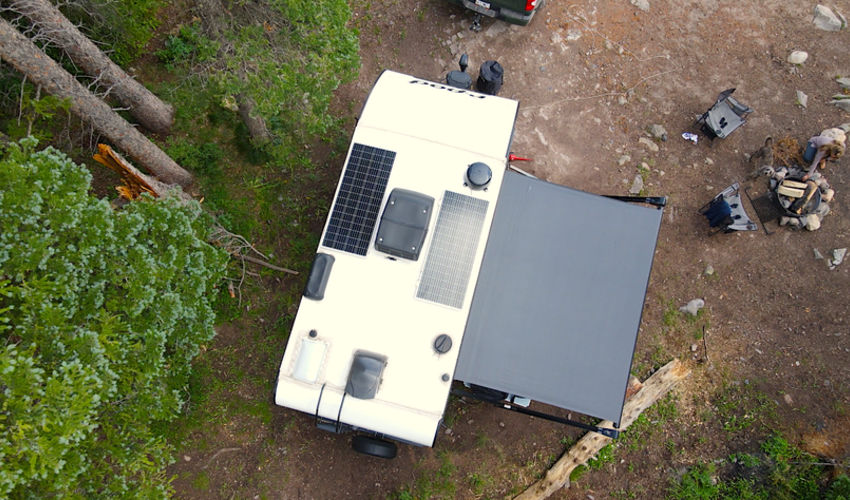 travel trailer rv solar panels