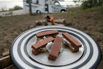 Chocolate and Peanut Butter S'mores