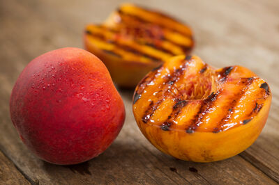 Grilled Peach and Pound Cake Kabobs