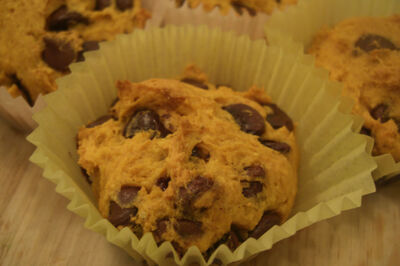 Chocolate Chip Pumpkin Muffins