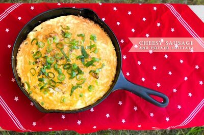 Cheesy Sausage and Potato Frittata
