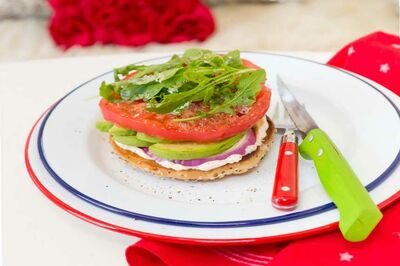Heirloom Tomato and Avocado Stack