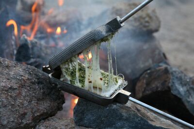 Pie Iron Grilled Cheese