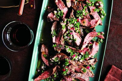 Pan-Seared Skirt Steak & Chimichurri
