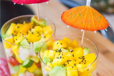 Tropical Shrimp Parfait