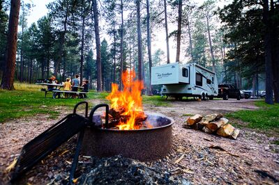 large Campsite at campground
