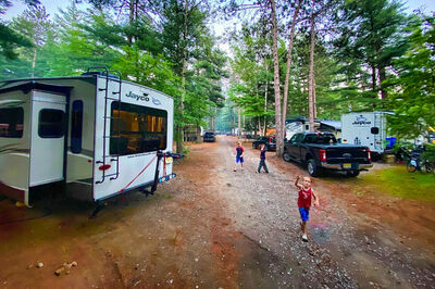 RVs in campground