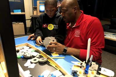 Keith and Justin at Science Center