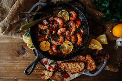 Cast Iron New Orleans BBQ Shrimp
