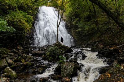 waterfall in great smokeys