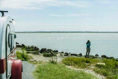 teardrop and person next to water