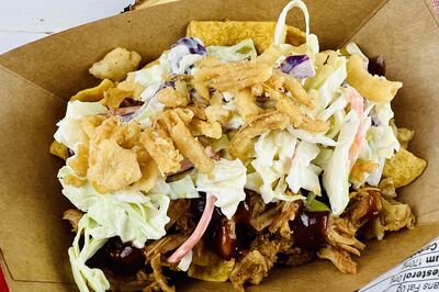 Slow Cooker Walking Carolina Pulled Pork 