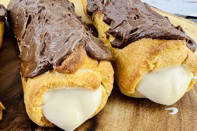 Skillet Campfire Eclairs
