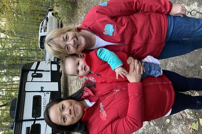 Janine Pettit, daughter-in-law, and granddaughter