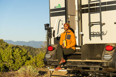 Noami Grevemberg Sitting Outside