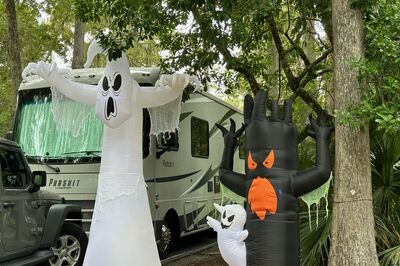 Halloween RV decor