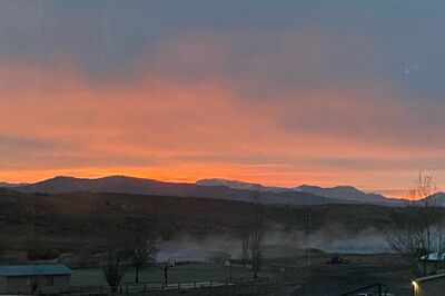 Sunset over Belmont