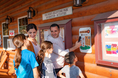 A family at Jellystone park