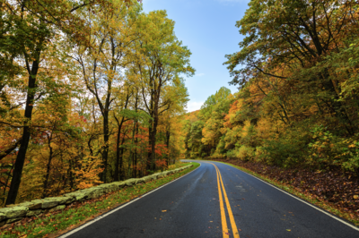 Skyline Drive in Shenandoah National Park