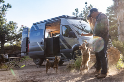 Dogs outside of campervan_h