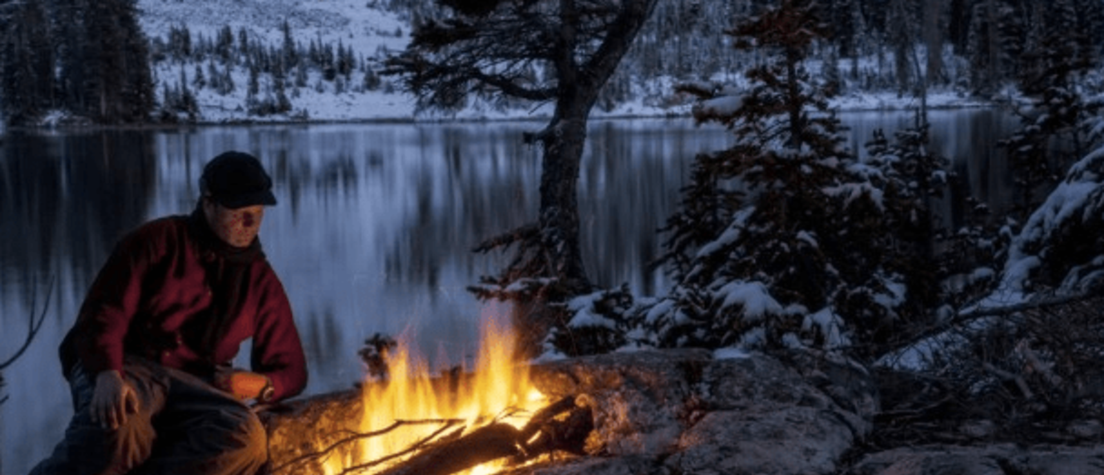 fire in the snow