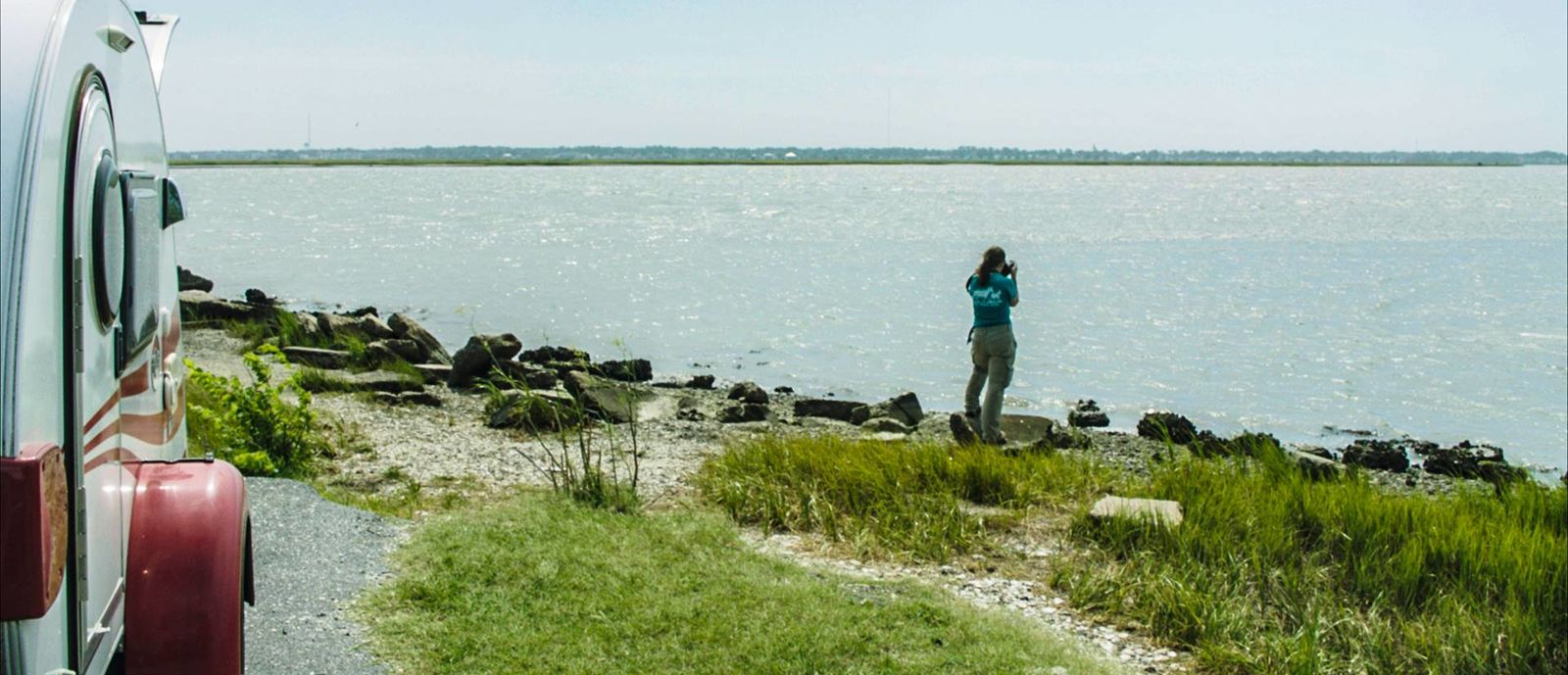 teardrop and person next to water