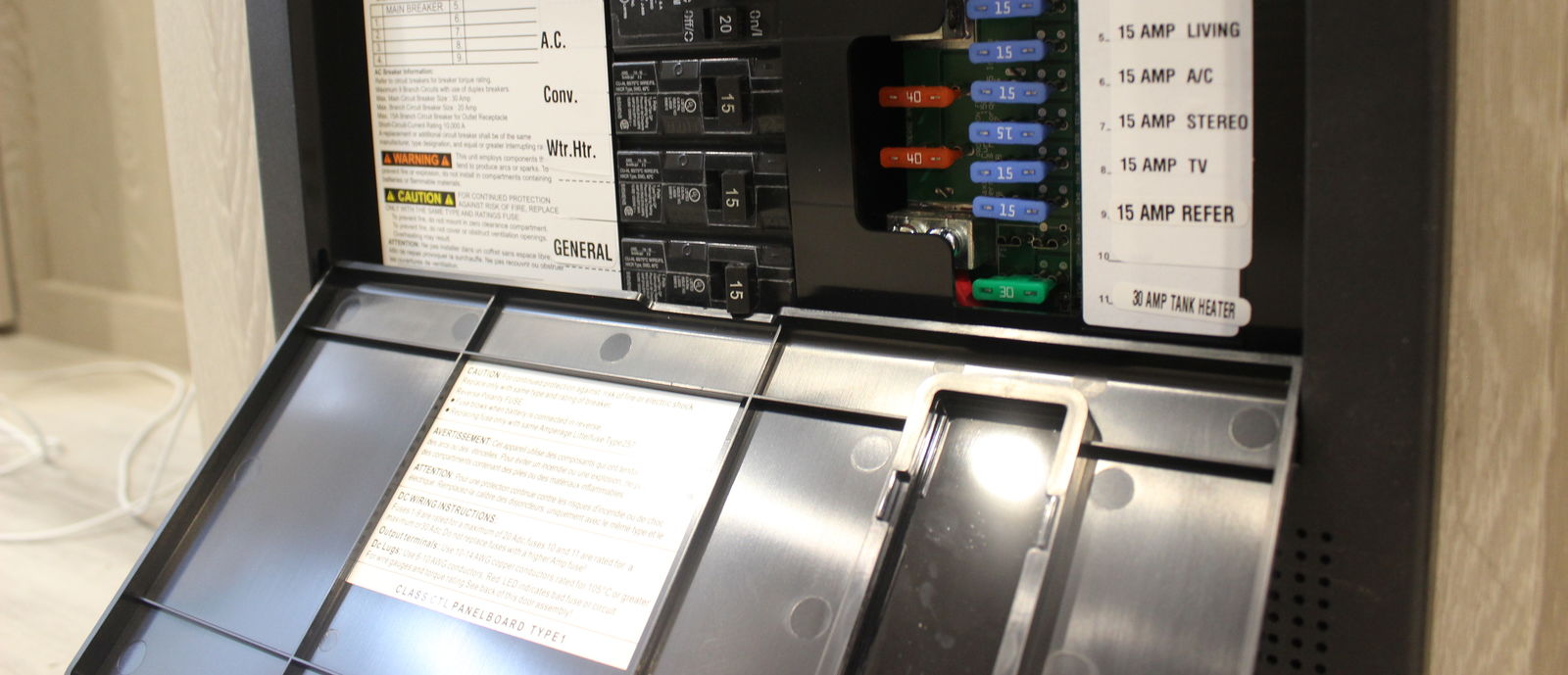 RV electrical panel