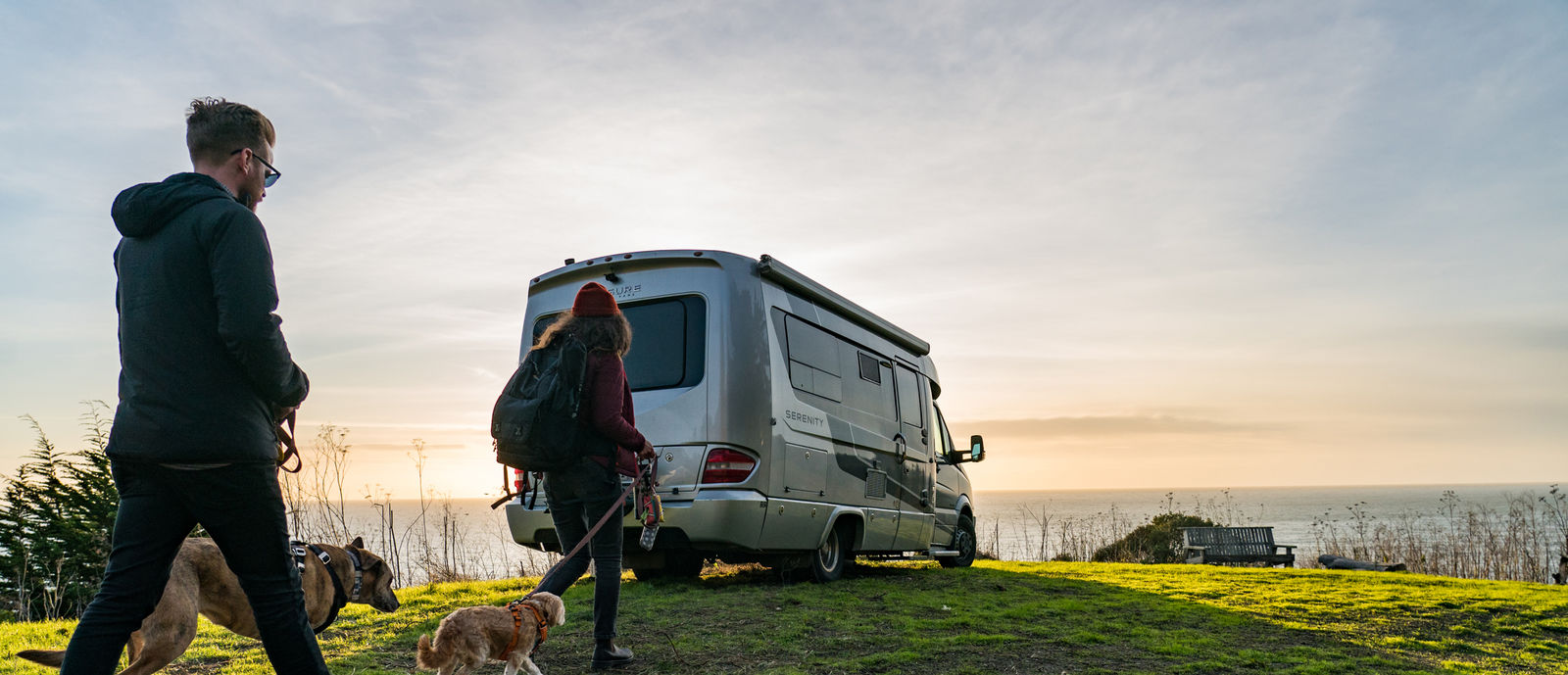 Couple RVing