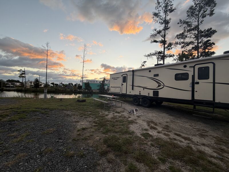 Cove Side site at Sun Outdoors Rehoboth Bay
