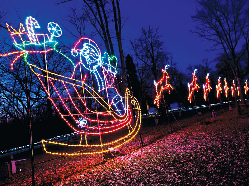 Santa 4 Santa's Sleigh at Santa Claus Land of Lights