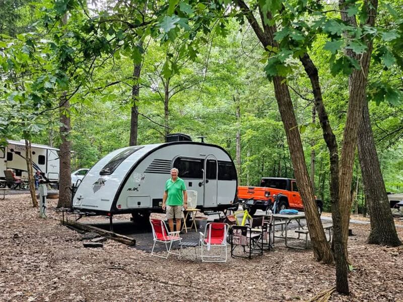 Campsite at Paris Mountain State Park Campground_Credit to Little Guy Max, Mini Max, and Micro Max
