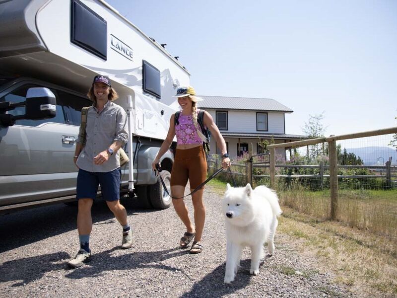 Hiking with Dog from RV 3